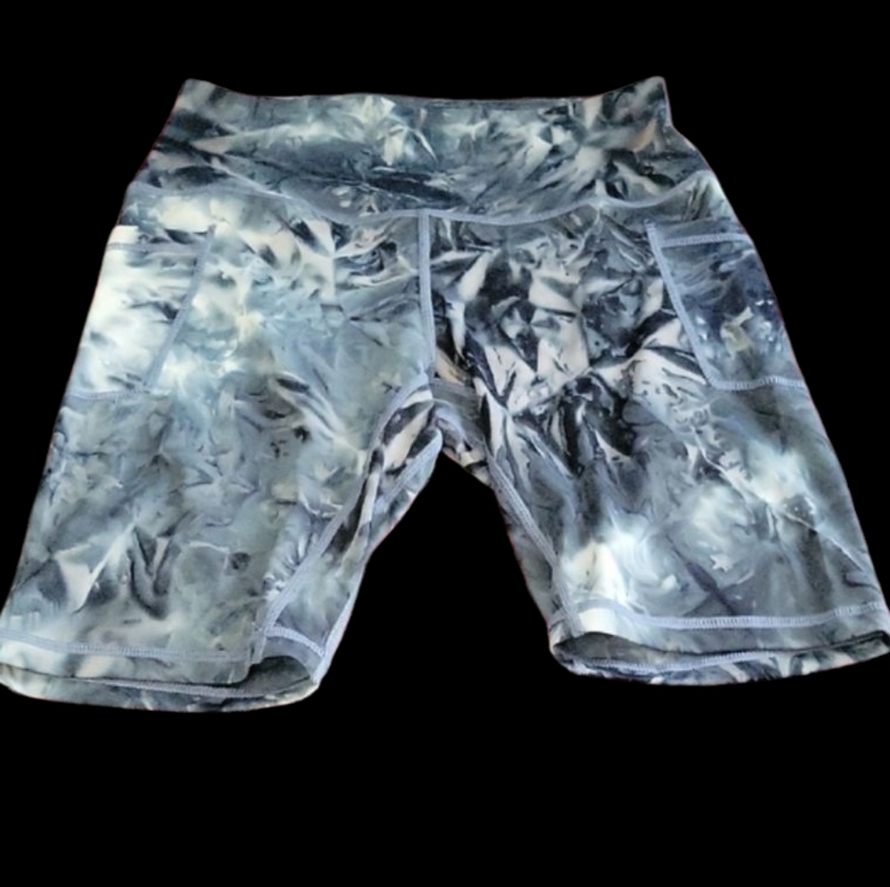 Black and White Bike Shorts with Distinctive Style